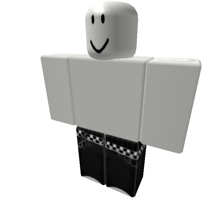 Black Pants with Checkered Belt