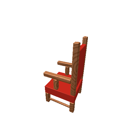 Medieval Desk Chair - Red